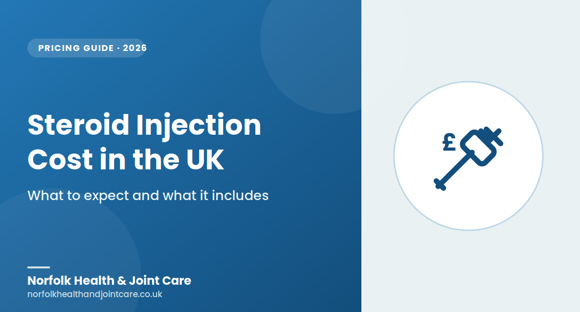 steroid injection cost UK